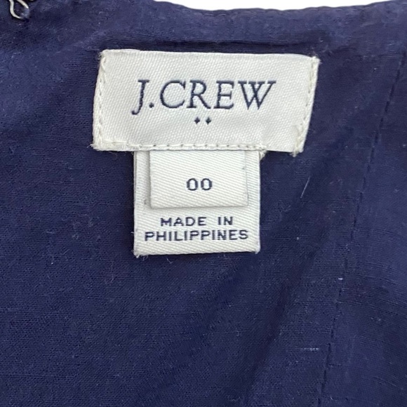 J Crew Tie Front Wide Leg Jumpsuit in Linen Cotton - Picture 11 of 15